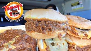 MUKBANG EATING CHILLI CHEESE BURGERS CHILLI CHEESE FRIES  FROM TOMMY'S ORIGINAL BURGER ASMR