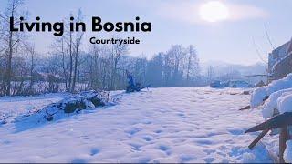 Living in Bosnia | Winter beauty and nature in the countryside | Shopping at Doboj City Park