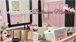 DIY BOARD & BATTEN WALL | KIDS SMALL BATHROOM MAKEOVER