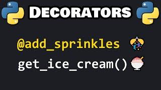 Learn Python DECORATORS in 7 minutes! 