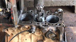 Engine block cylinder horning |engine repair |cylinder block repair