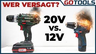  Akkuschraubervergleich 20V Parkside vs 12V Bosch GSR - das glaubt Ihr nie!  inkl. Verlosung 