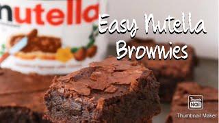 Easy Nutella Brownie Recipe | Recipes with Nutella | Brownies | Nutella Brownies | Easy Dessert