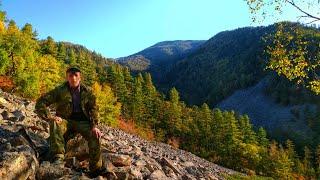 TAIGA OFF-ROAD SURVIVAL. Alekseevsky waterfalls. Primorsky Ussuri taiga.