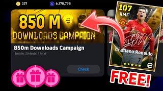 eFootball™ 2025 Mobile 850M Downloads Campaign Update!! New Epics, Free Coins, Free Epics 