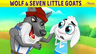 The Bad Wolf and Seven Little Goats Cartoon Series | Bedtime Stories for Kids in English