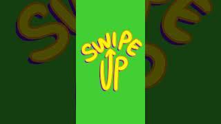 Swipe up Sticker on Green Screen Background | HD