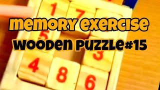 SATISFYING MEMORY EXERCISE WOODEN PUZZLE #15