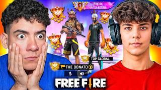 JUGUÉ FREE FIRE CON UN TOP GLOBAL DE 80.000 PUNTOS Y PASO ESTO !! - TheDonato