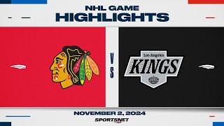 NHL Highlights | Blackhawks vs. Kings - November 2, 2024