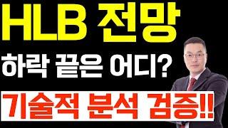 HLB 하락 끝은 어디? 기술적 분석 검증!!