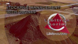 Stockpile Measurements With Drones -  Drone Service Providers -  For Public Works and Contractors