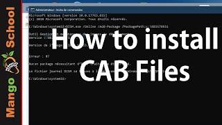 How To install Windows 10 Cab files