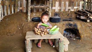 17 year old single mother and son go to the market to buy fruit, Ly Tieu Anh