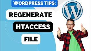 How To Regenerate Htaccess File On Wordpress Without Any Coding