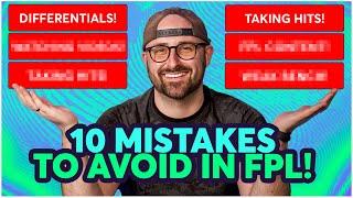 10 MISTAKES TO AVOID IN FPL | HOW TO GUIDE FOR SUCCESS IN FPL | Fantasy Premier League Tips 2024/25