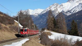 Loco-hauled in Lower Engadine