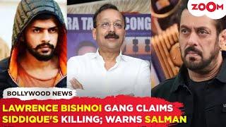 Lawrence Bishnoi gang claims responsibility for Baba Siddique's murder, WARNS Salman Khan