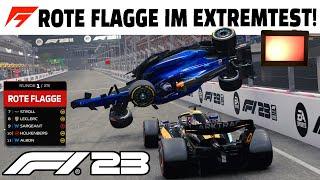 F1 23 und die ROTE FLAGGE im Extremtest: Wann kommt es zum Rennabbruch?