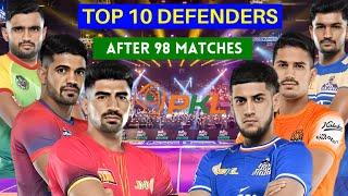 Pro Kabaddi Season 11 : Top 10 Defenders After 98 Matches | PKL 11 Top 10 Defenders After 98 Matches