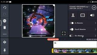How to make video border and animation with kinemaster