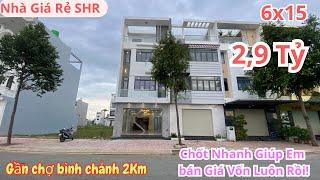 Nhà Đất Bình chánh|Bán nhà Đúng Rẻ KĐT 5 sao,Gần Chợ Bình Chánh Hạ 500Triệu chốt nhanh kẻo hết