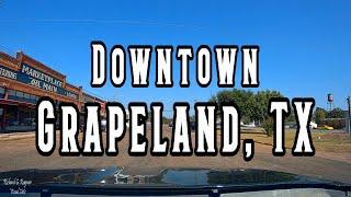 Driving Downtown Grapeland, TX (Dash Cam)