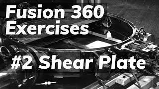 Fusion 360 Exercises #2: Shear Plate