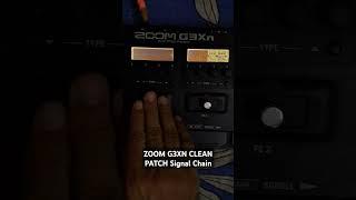 Zoom G3xn Clean #zoomg3xn #guitarist #signalchain #livesound #guitarpro