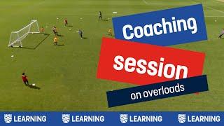 Overloaded Session: 3v3 With Target Players | Ryan Davies | England Football Learning