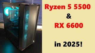 Ryzen 5 5500 & RX 6600 in 2025!  Video Render, Encoding, & Gaming Tests