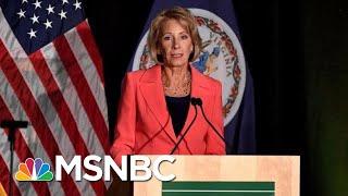 Unique Security Detail For Betsy DeVos To Cost Tax Payers Millions | Hallie Jackson | MSNBC