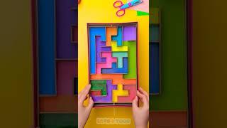  Mommy Made Me a Cardboard Maze  Let’s Find the Way Out!  #diy #games