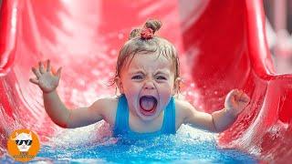 Funny BABIES SLIDE Fail At 1 0 2 Moments #2 - Funny Baby Videos | Just Funniest