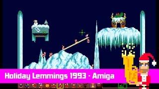 Holiday Lemmings - Amiga Snow/Christmas Level 50fps - digituba