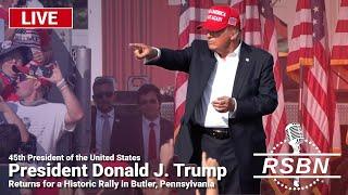 LIVE REPLAY: President Trump Returns for a Historic Rally in Butler, Pennsylvania - 10/5/24