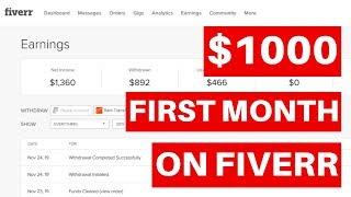 Make Your First $1000 On Fiverr (Beginner Friendly)