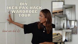 DIY IKEA PAX HACK WARDROBES | + FULL WARDROBE TOUR