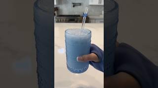 Vanilla Cream Soda 🩵 #drink #ice #asmr #satisfying #thatgirl #recipe #shorts #fyp #viral #soda