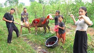 RAMA MANDIIN SAPINYA DENGAN AIR D4R4H DI KEBUN JERUK