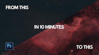 Astrophotography Editing in 10 Minutes | Photoshop Tutorial