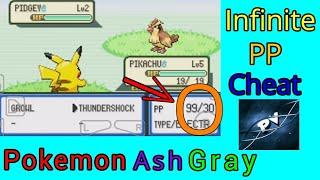 Pokemon Ash Gray Infinite PP ( Power Points ) Cheat