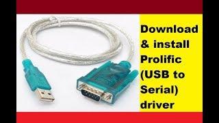 Download Prolific USB to Serial Driver for Windows 10 7 8 8.1 Vista XP 64/32 Bit