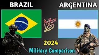 Brazil vs Argentina Military Power Comparison 2024 | Argentina vs Brazil Military Comparison 2024