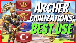 ARCHER CIVILIZATIONS - WHICH ONE SHOULD YOU PICK? - Rise of Kingdoms