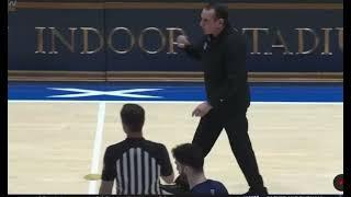 Classic Coach K run after  A Georgia Tech Player  Devoe during game  because player talked shit  