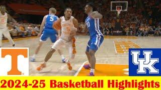 #12 Kentucky vs #8 Tennessee Basketball Game Highlights 1 28 2025