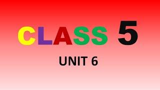 CLASS 5 UNIT 6 - Movies