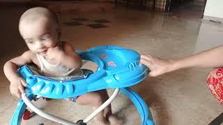 Cute Baby Why You Not Walk By Feet Ur Self