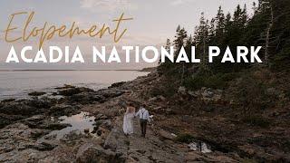 SUPER SWEET Acadia National Park Wedding